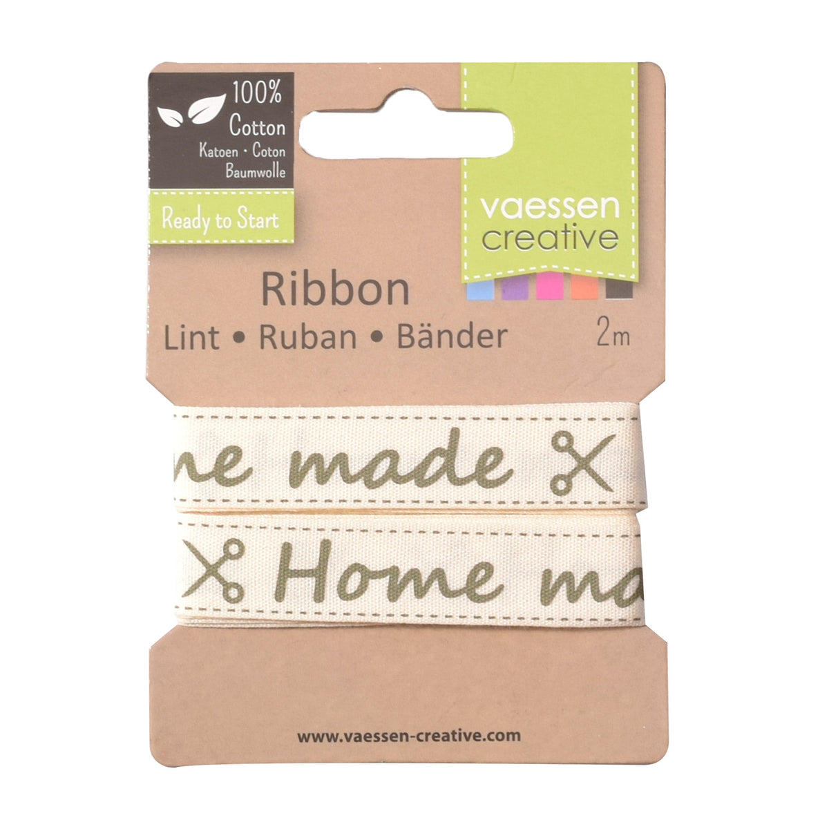 Vaessen creative • ribbon 2mx15mm eng home made
