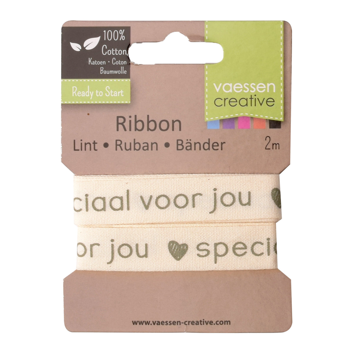 Vaessen creative • ribbon 2mx15mm nl speciaal voor jou