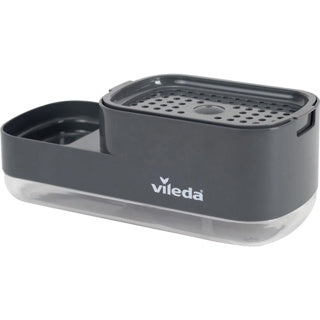 Vileda zeepdispenser met pomp en sponshouder | 2 stuks