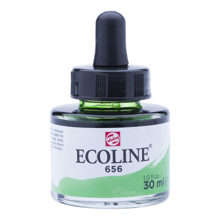 Ecoline • vloeibare waterverf fles 30ml woudgroen 656