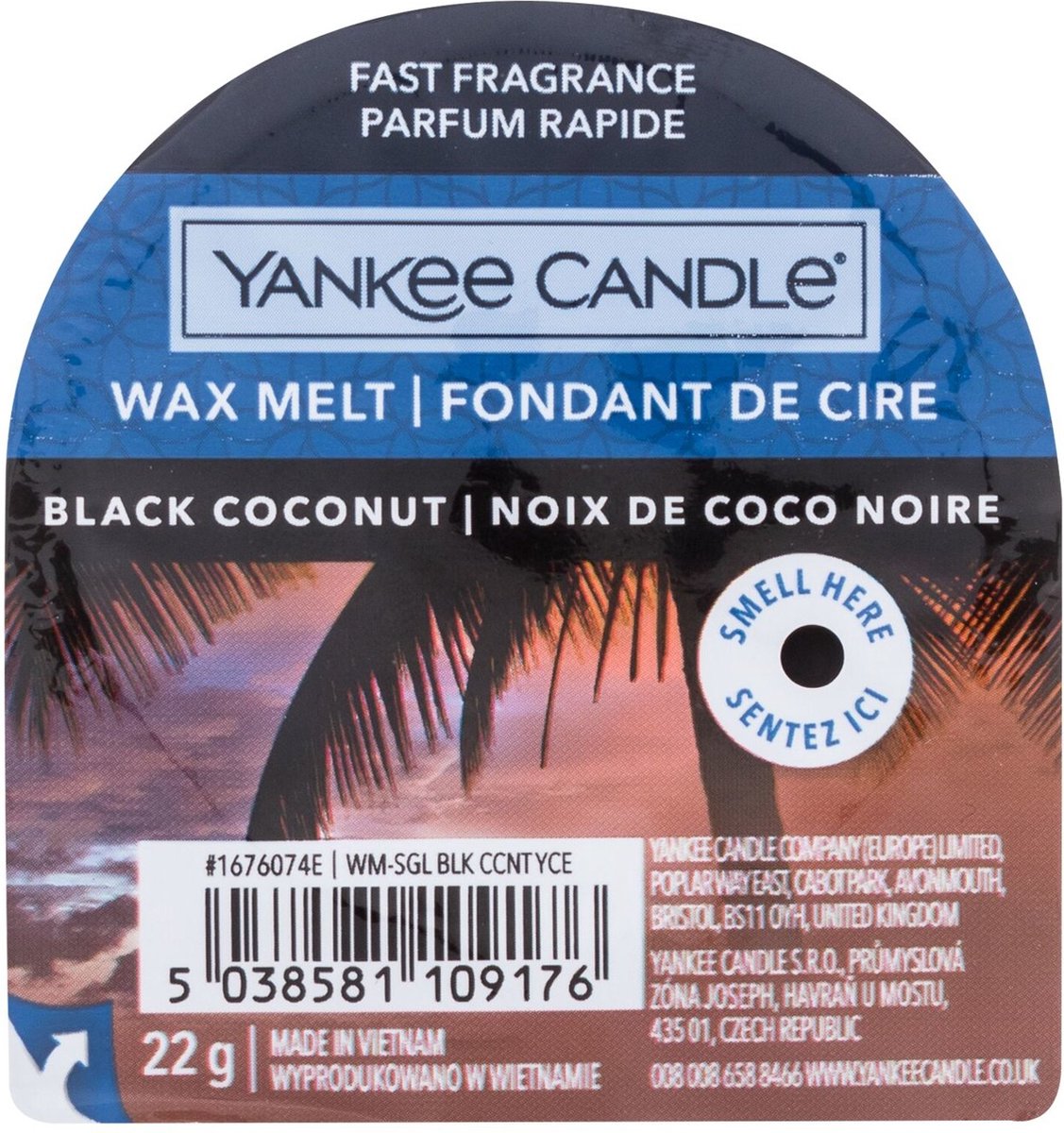 Yankee candle black coconut - wax melt