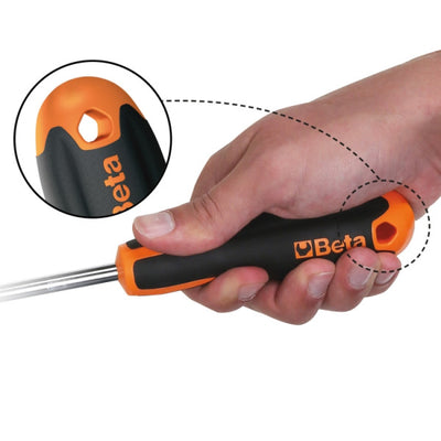 Beta evox schroevendraaier tools 1207e tx25 voor schroeven met torx® profiel - verchroomd, tip gebruneerd