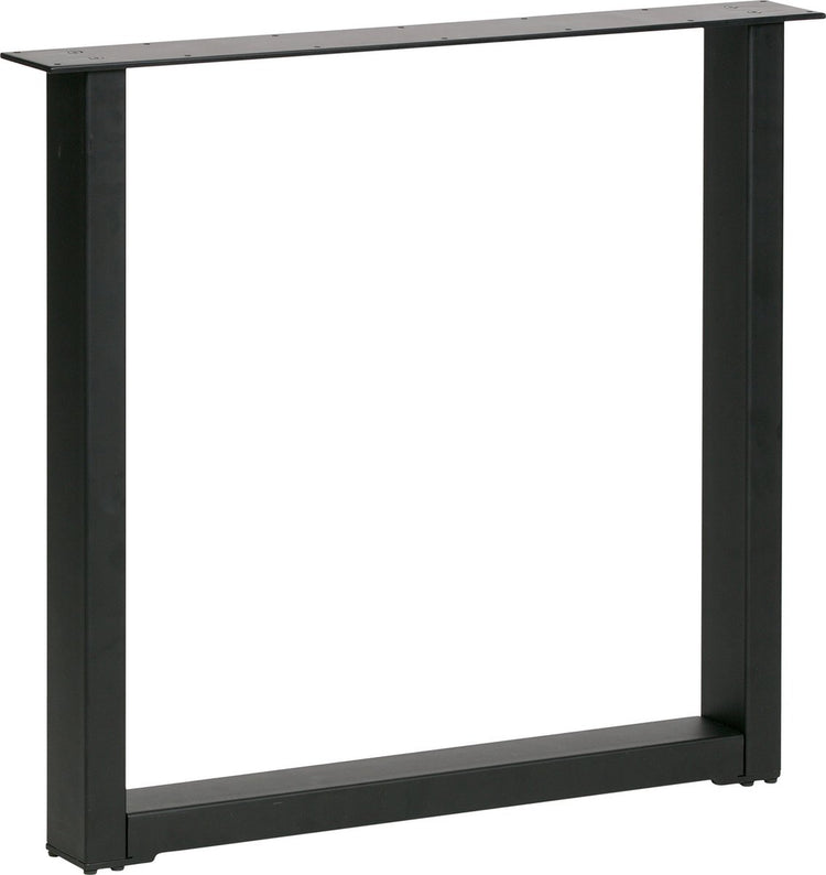 Woood tablo u-poot maastricht 1 stuk - metaal - zwart - 72x79x10