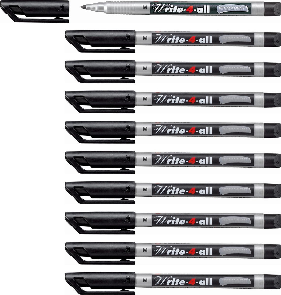Stabilo write-4-all - permanent marker - medium 1,0 mm - doos 10 stuks