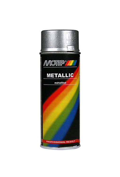 Motip spuitbus 400ml metallic-zilver