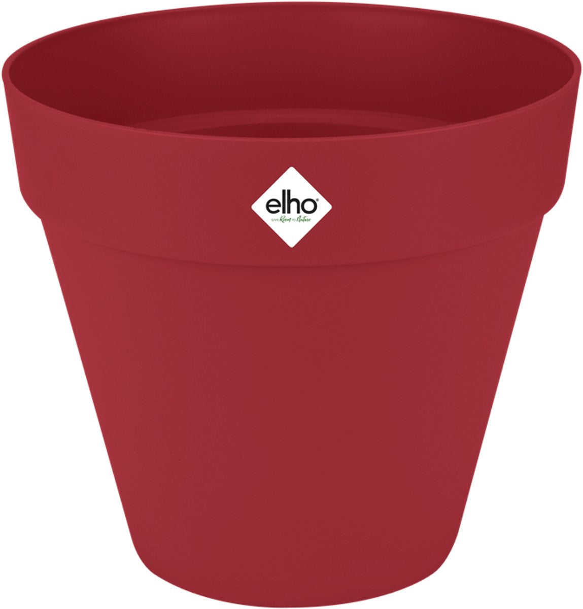 Elho loft urban rond 30 - bloempot voor buiten - ø 28.5 x h 26.0 cm - theater rood
