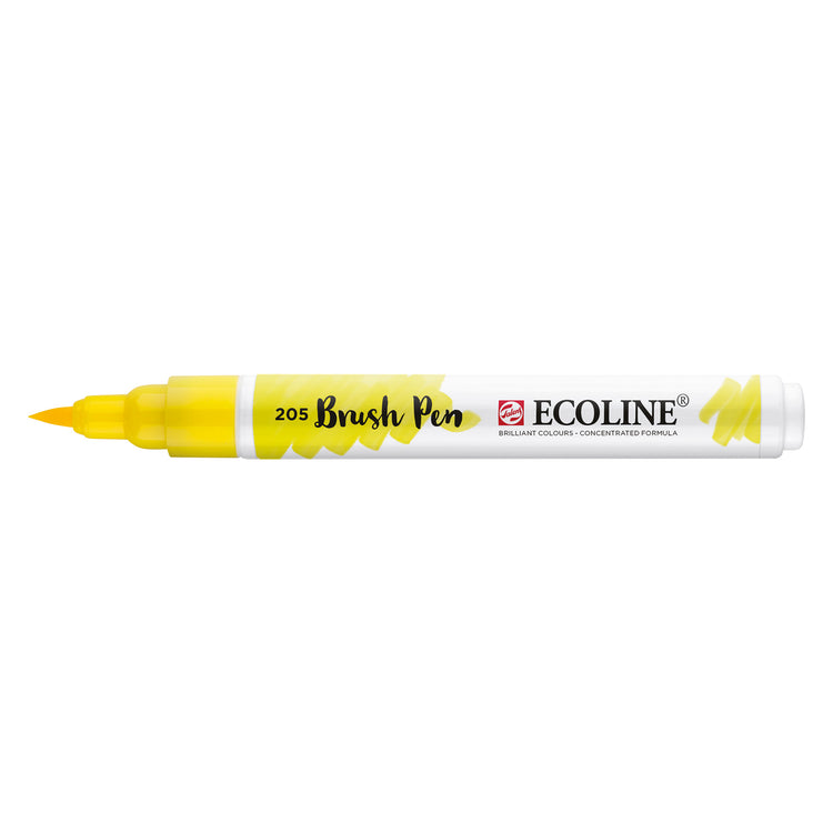 Ecoline • brush pen citroengeel 205