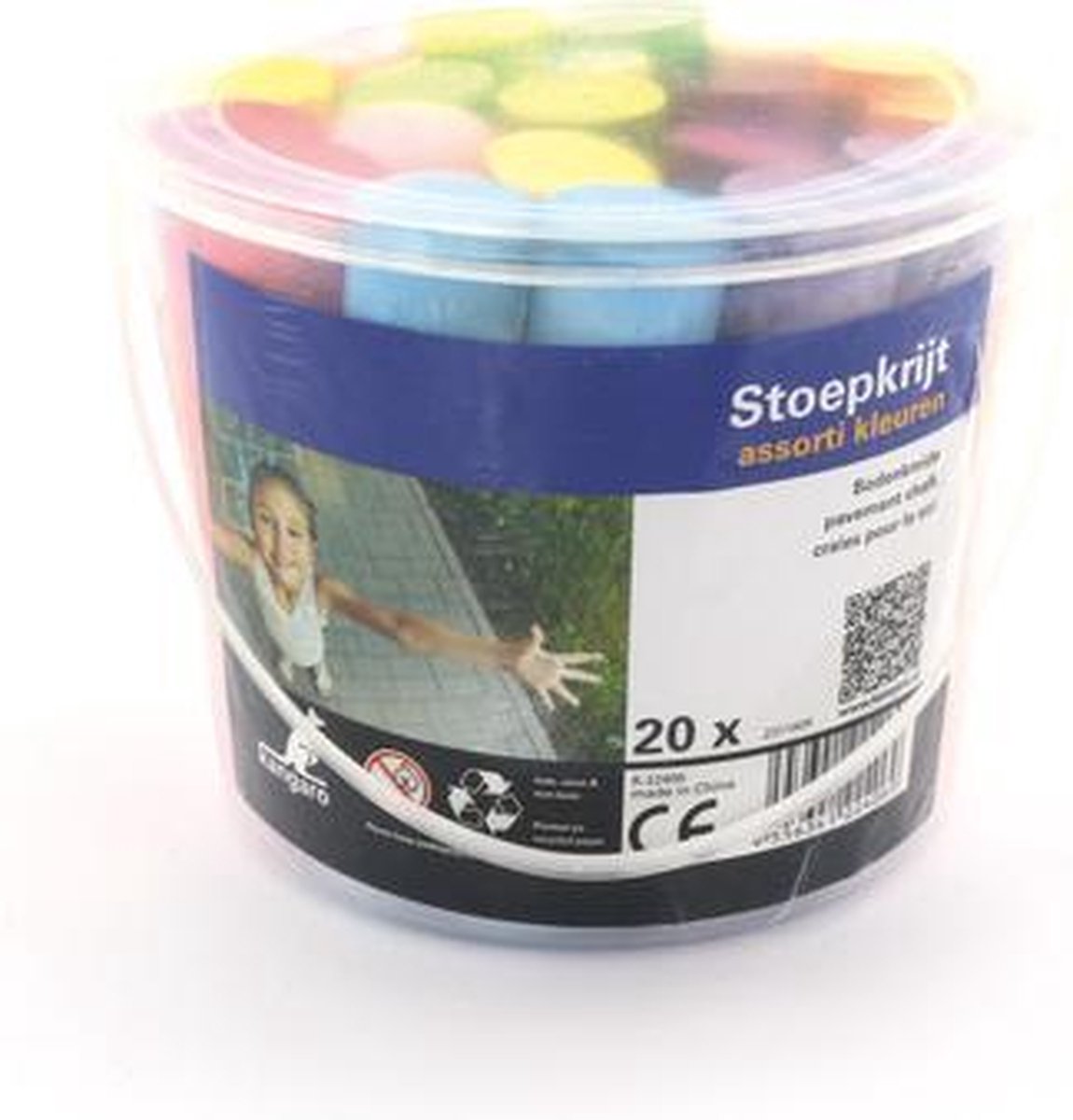 Kangaro stoepkrijt - 20 stuks - 25 mm