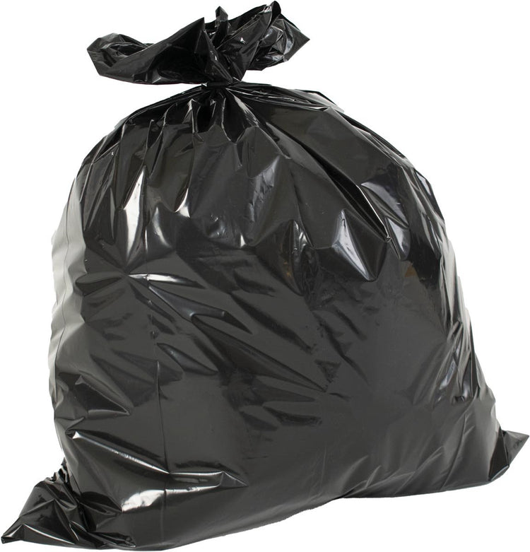 V-part vuilniszak ft 60 x 80 x 0.02 cm, zwart, hdpe, 20 x rol van 20 stuks