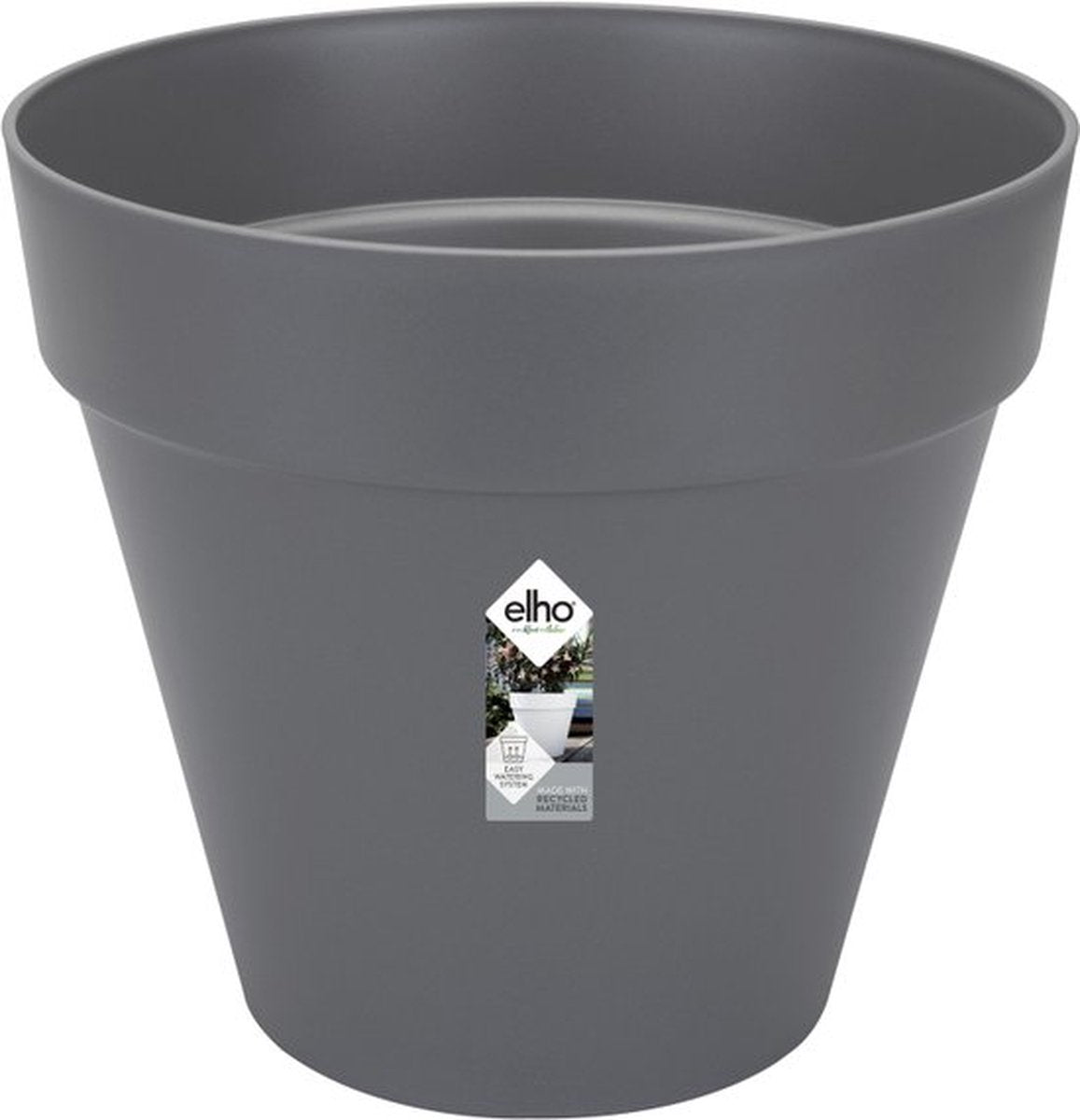 Elho loft urban rond 40 - bloempot voor buiten - ø 38.5 x h 35.3 cm - antraciet