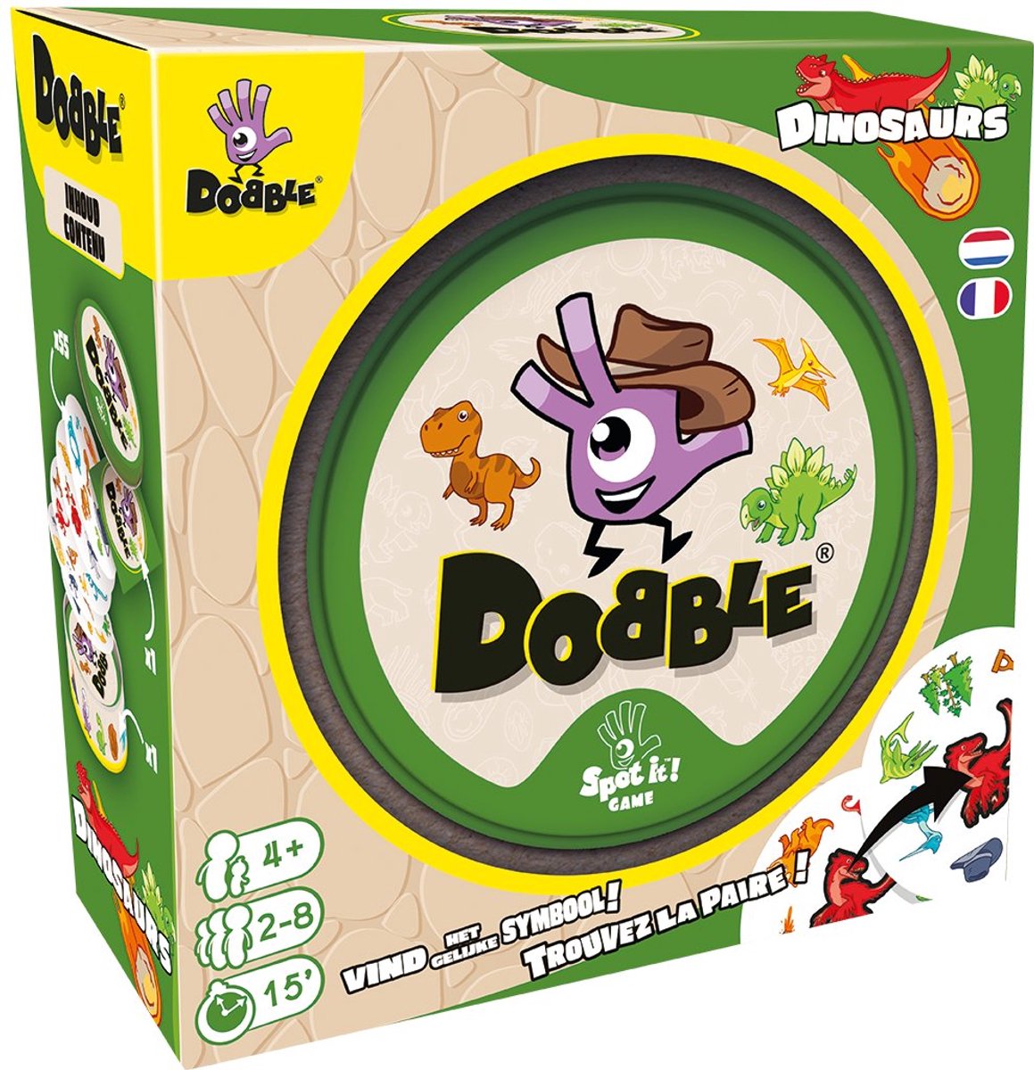 Zygomatic board game studio asmodee dobble kaartspel dinosaurs - reactiespel voor kinderen en familie.