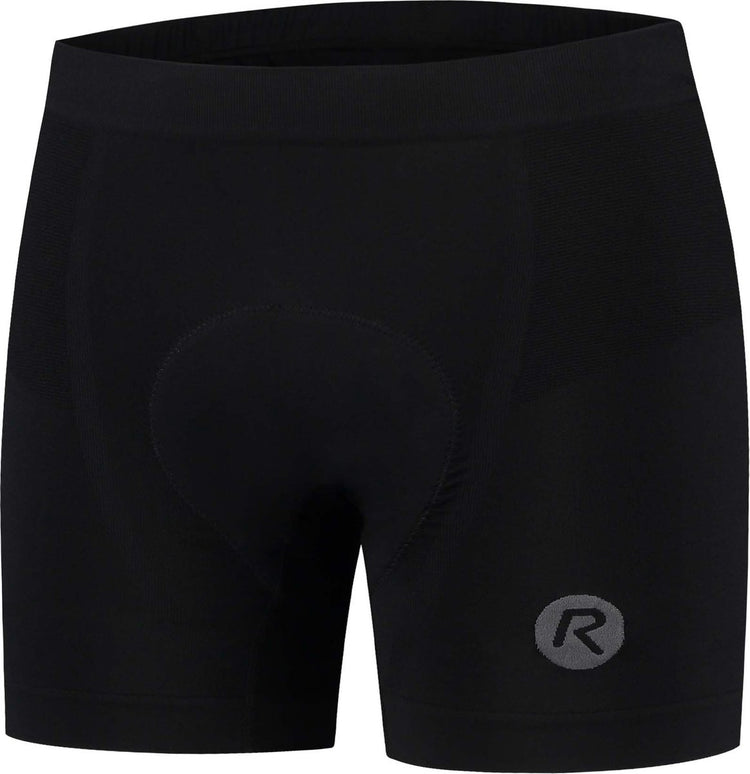 Rogelli seamless ii dames en heren fietsonderbroek - met zeem - zwart