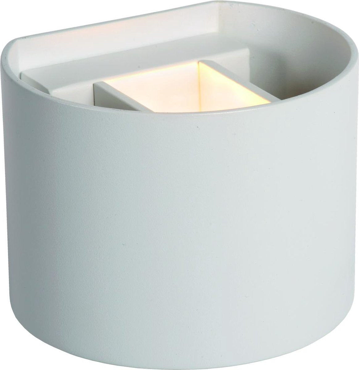 Lucide axi - wandspot wandlamp badkamer - led - 2x3,5w 2700k - ip54 - verstelbare stralingshoek - wit