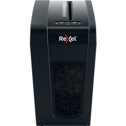 Rexel secure x10-sl stille papierversnipperaar - p4 micro snippers - tot 6 vel - 10l - zwart