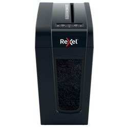 Rexel secure x8-sl fluisterstille papierversnipperaar - p4 microsnippers - tot 8 vel - 14l - zwart