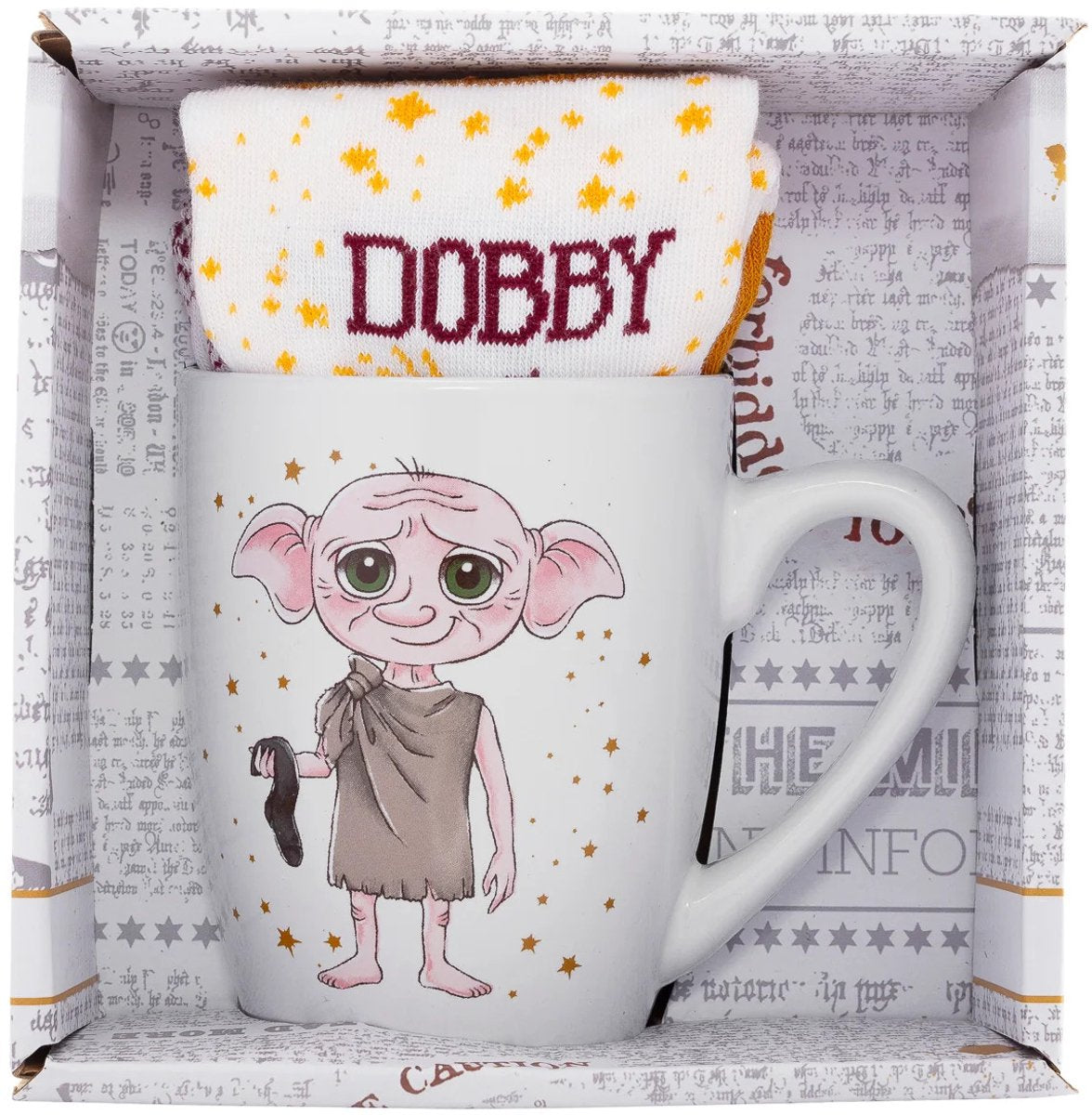 Harry potter dobby mok sokken unisex kop - meerkleurig - standard