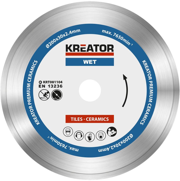 Kreator - accessories - krt081104 - diamantschijf - ø 200mm