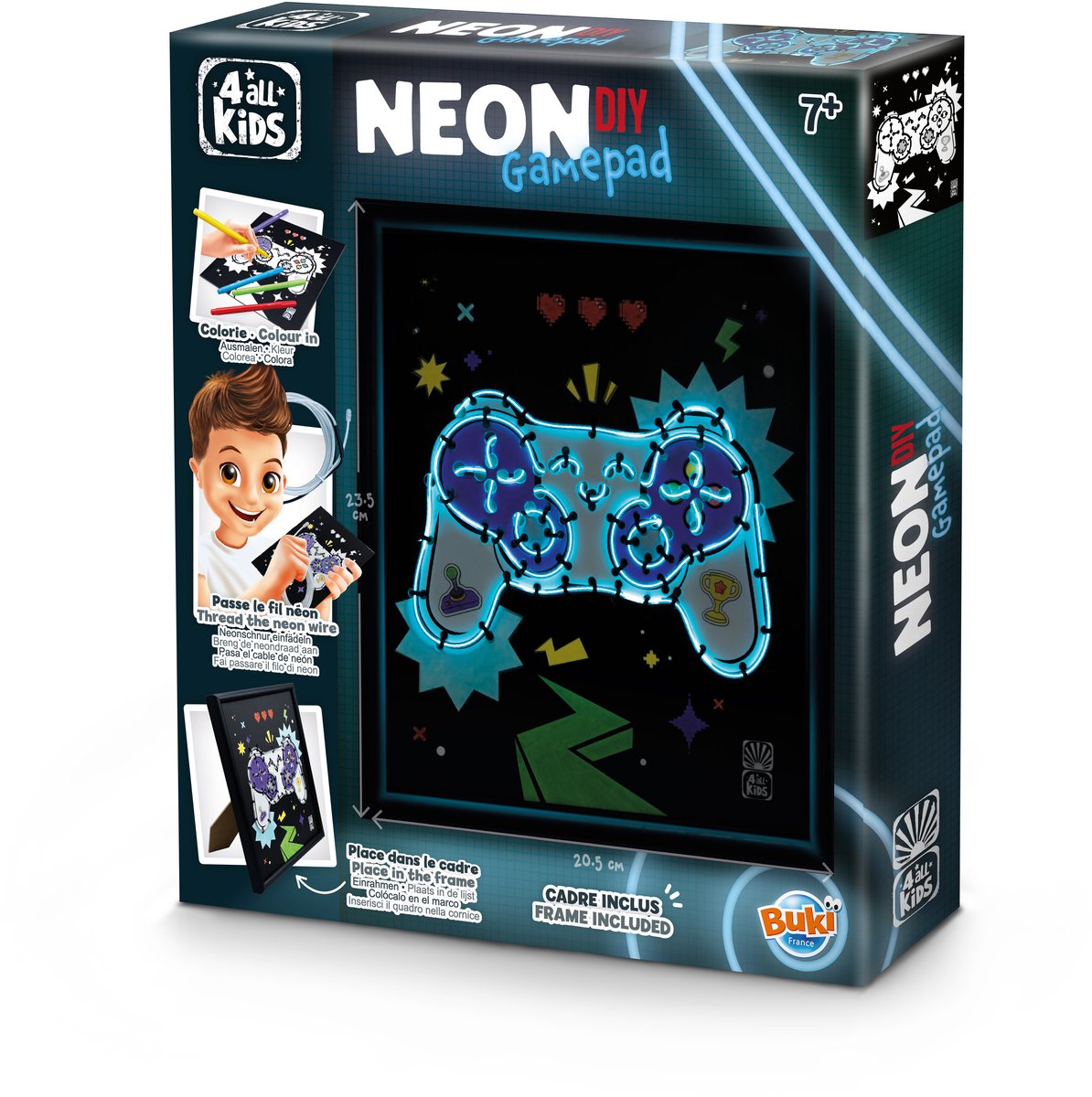 Buki france buki - neonframe - thema gamepad - knutselen - hobby