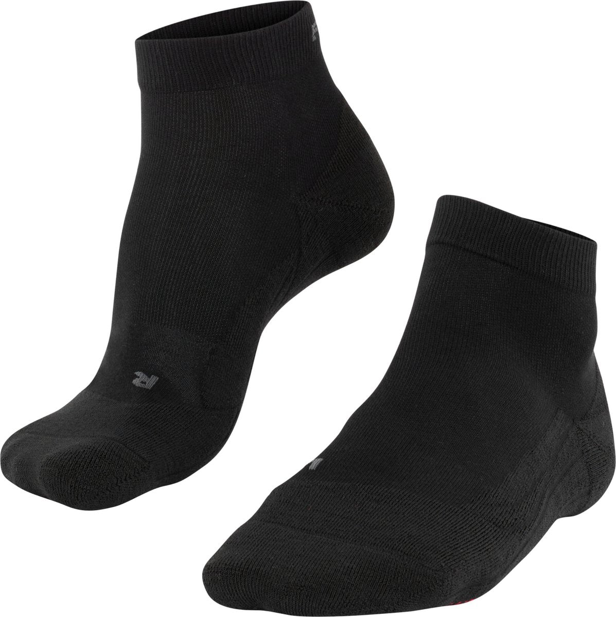 Falke go2 short anti-blaar katoen functioneel materiaal golfsokken heren zwart - maat 44-45