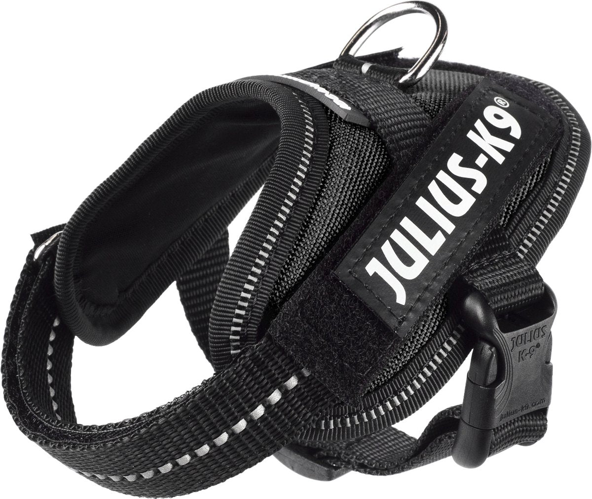 Julius k9 julius-k9 idc powertuig - hondentuig - 3xs - baby 1 - zwart