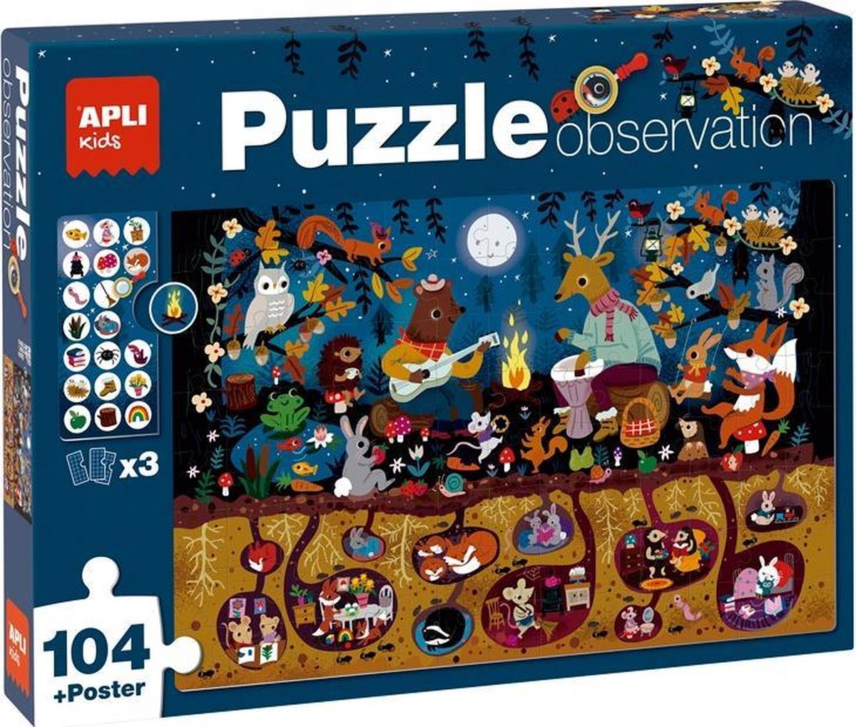 Apli kids - zoek en vind puzzel bos