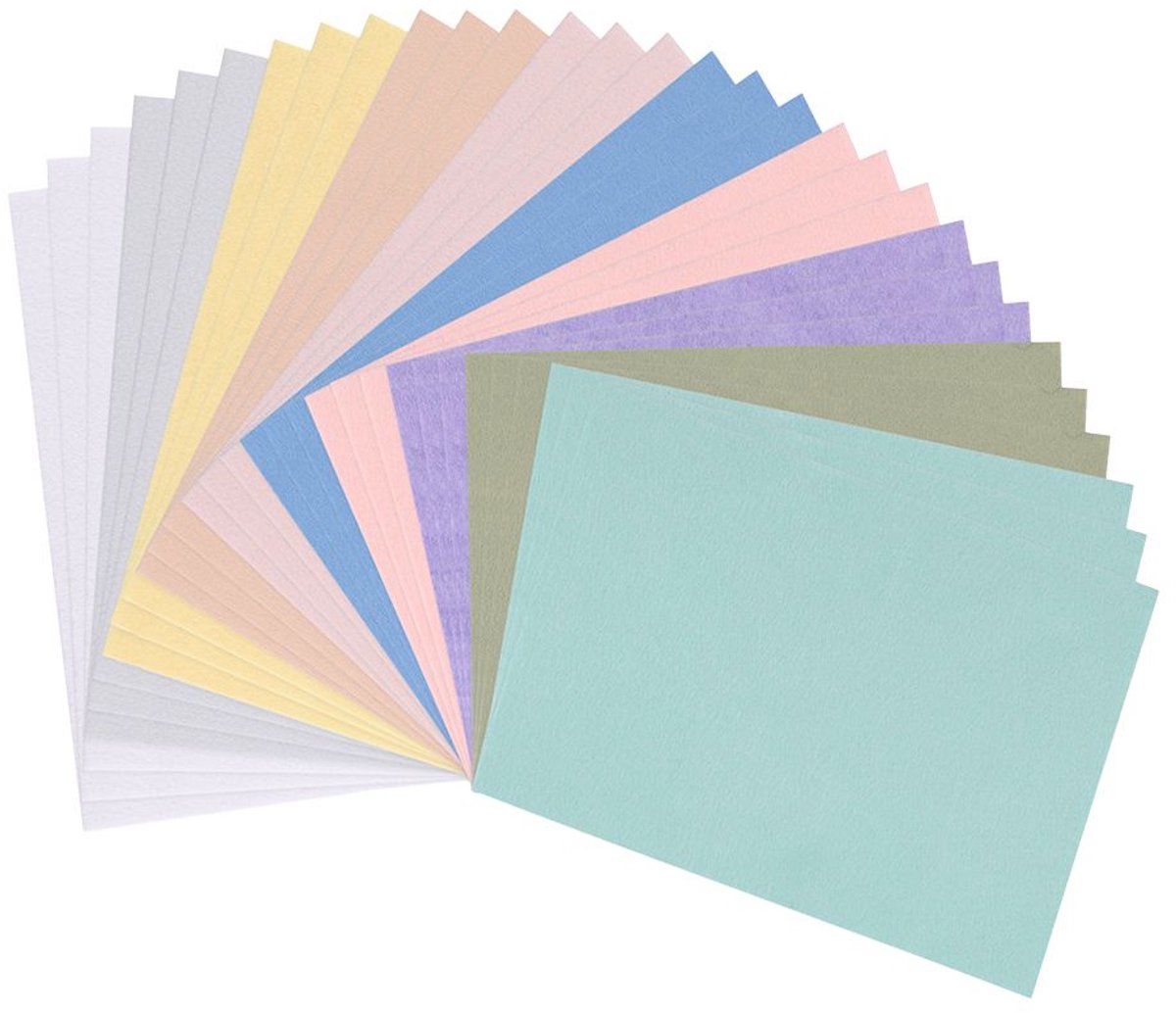 Vaessen creative vilt - a6 - 1 mm - 30 vellen hobbyvilt - 10 pastelkleuren