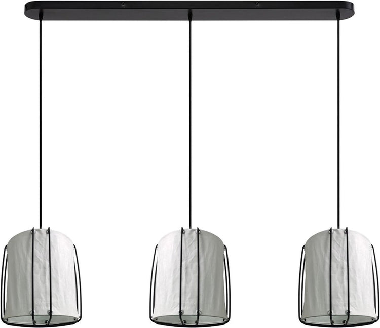 Nordlux cardine 3x hanglamp-e27-gekreukeld papier-wit