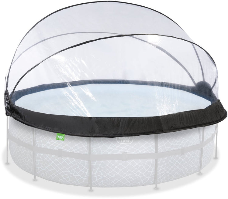 Exit toys exit zwembad overkapping eco ø427cm - zwembad dome - universeel - zwembad accessoire - weerbestendig