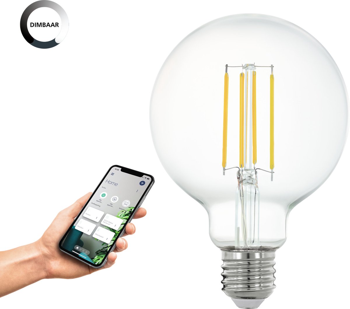 Eglo connect.z smart led lamp - e27 - ø 9,5 cm - 2700k - dimbaar - zigbee