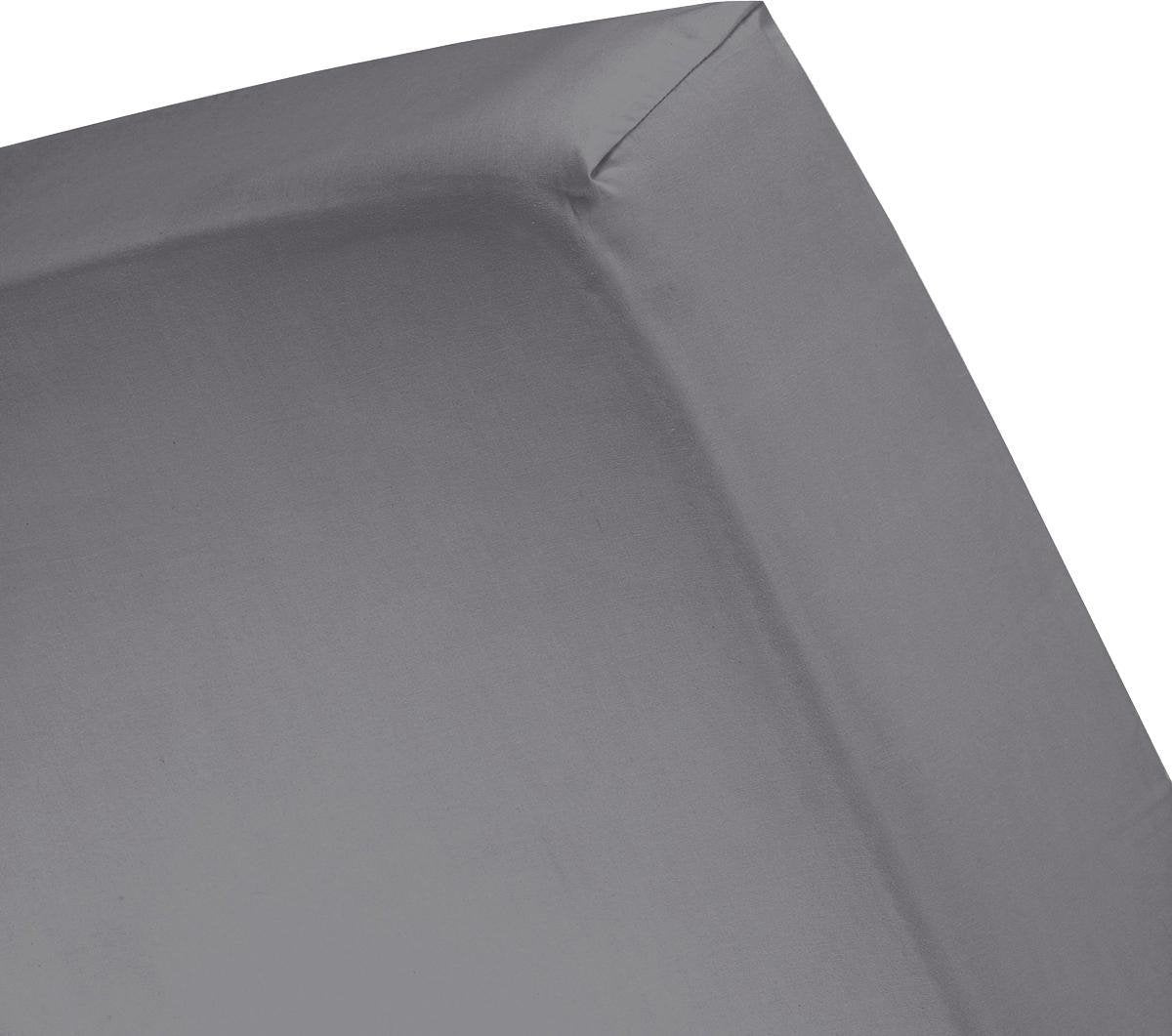 Cinderella hoeslaken - flanel - geschikt voor boxspring - 1 persoons - 90 x 200 210 cm - tot 30 cm matrashoogte - antraciet