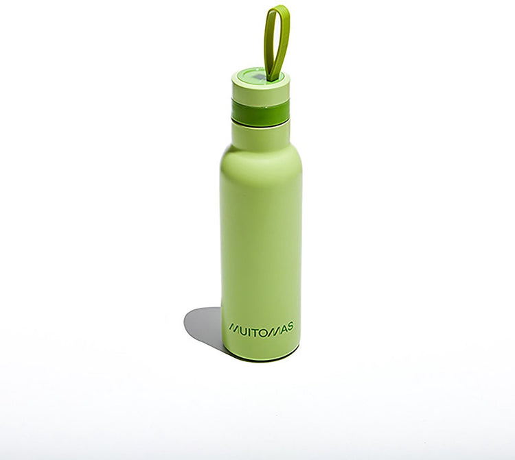 Muitomas thermofles - dubbel geïsoleerde voering - 500ml – 12 uur warm of 24 uur koude dranken - groen