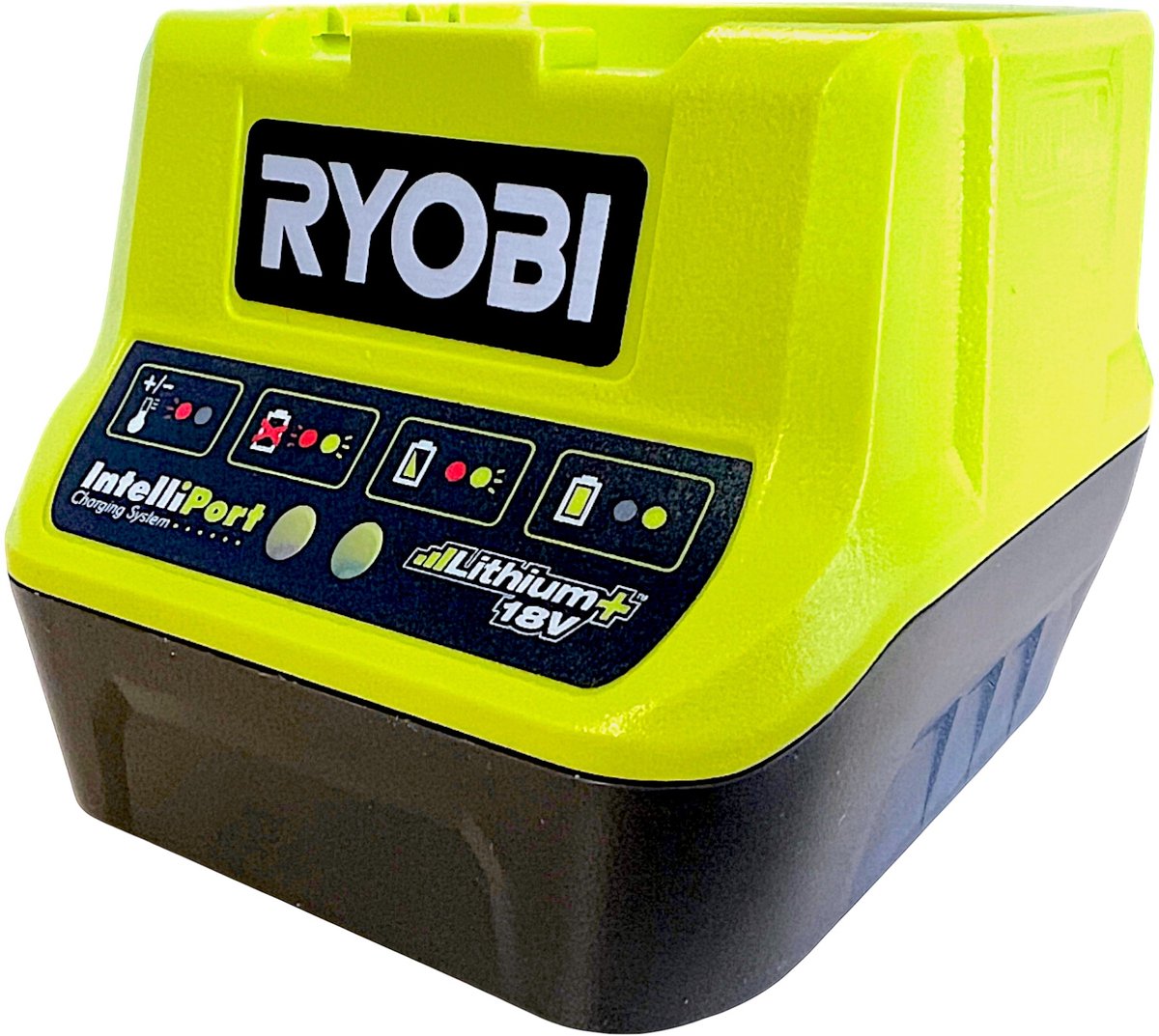 Ryobi one+ serie - compacte acculader - 18v - 2.0a - led-indicatoren