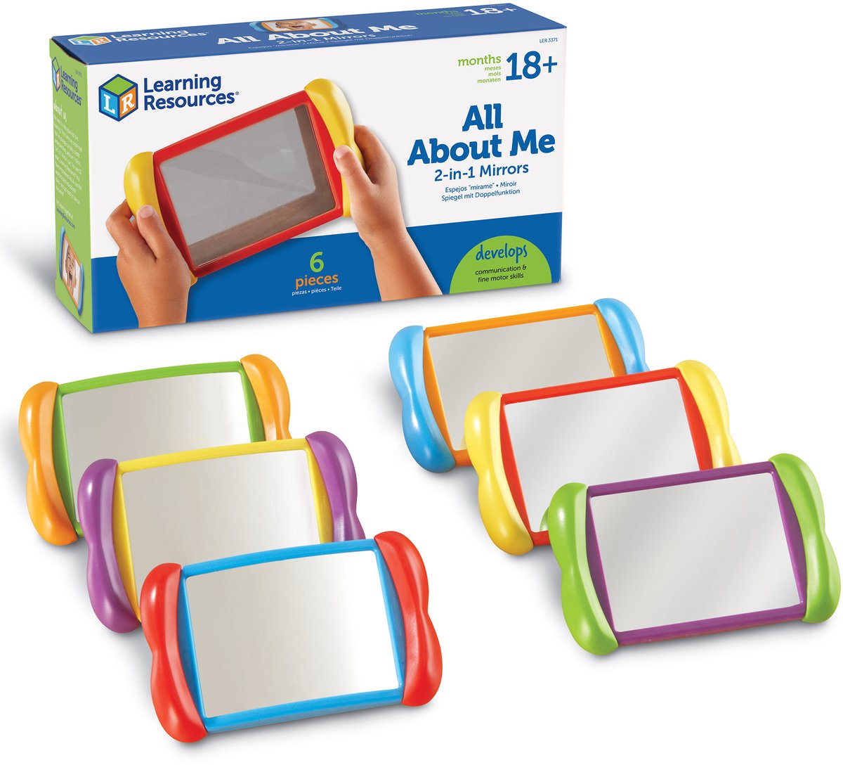 Learning resources all about me 2-in-1 mirrors - 2+