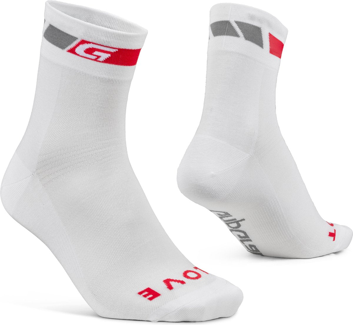 Gripgrab - classic regular cut zomer fietssokken 1 paar coolmax wielersport sokken - wit - unisex - maat s (38-41)