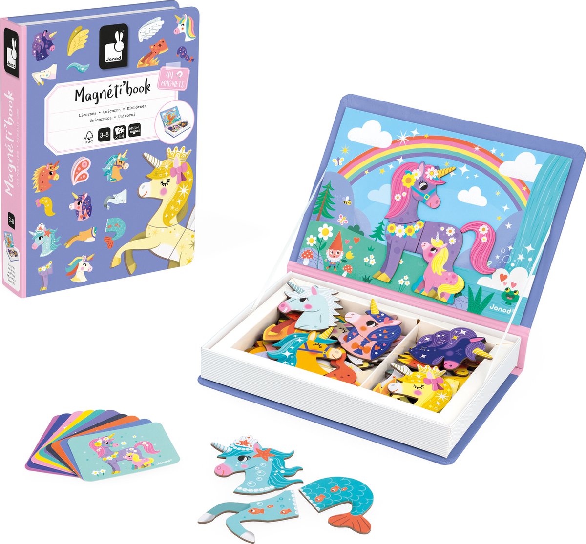 Janod - magnetibook - unicorn