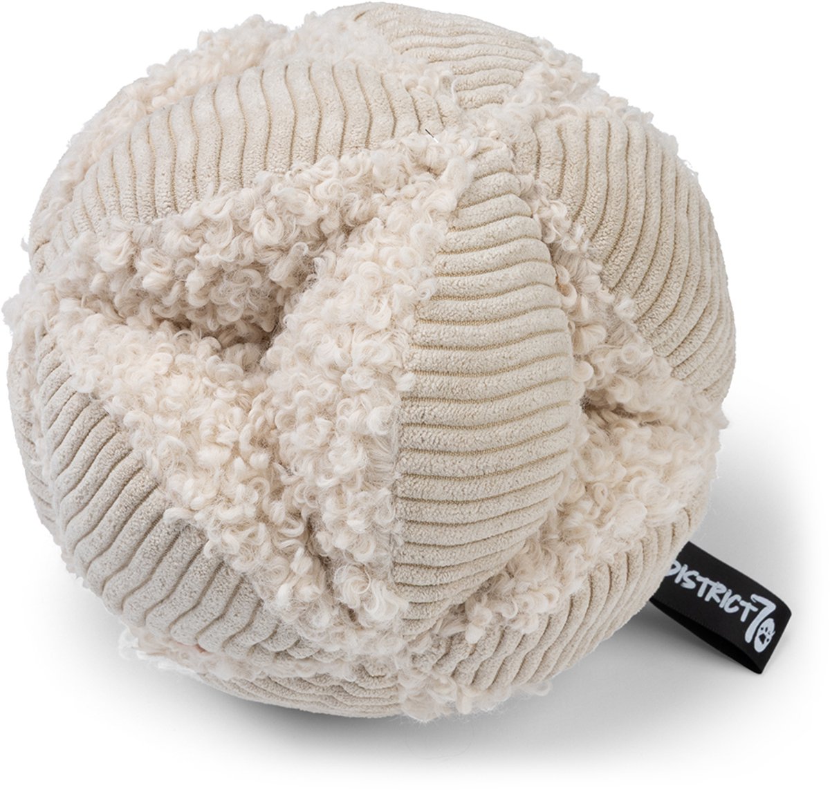 District 70 bobby – snuffelbal voor honden | stimuleert speurgedrag mentale uitdaging – merengue – large ø19 cm
