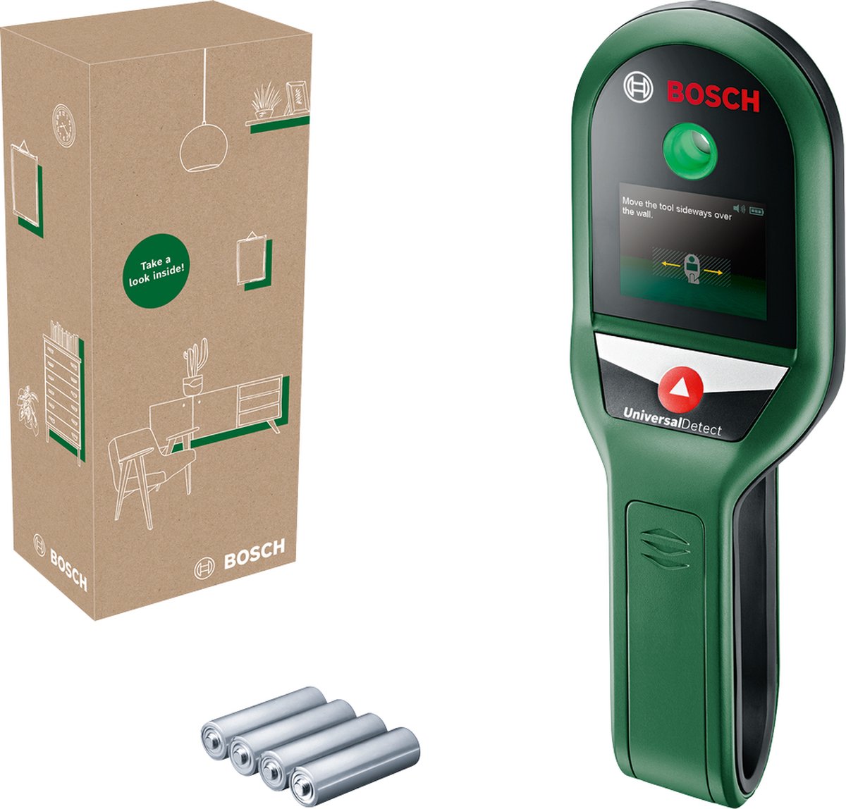 Bosch universaldetect - leiding detector - inclusief batterijen