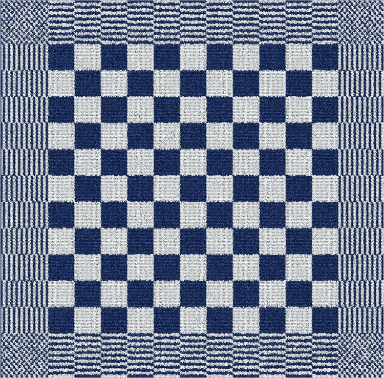Ddddd - barbeque - 6x keukendoek - set van 6 stuks - keukenhanddoeken - 50x55cm - blauw