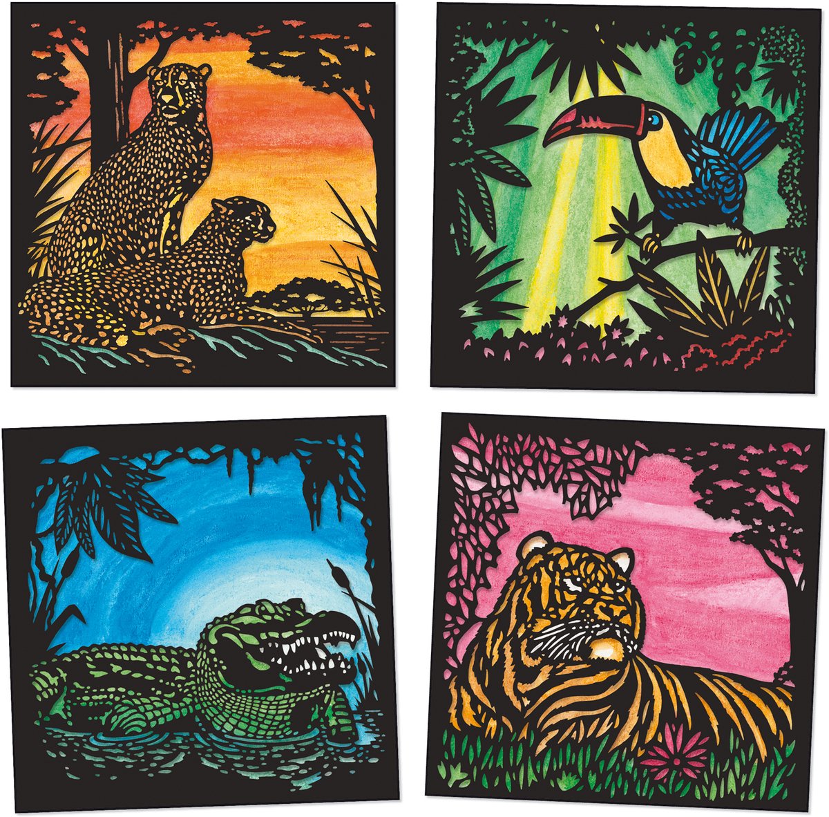 Djeco - aquarel workshop jungledieren