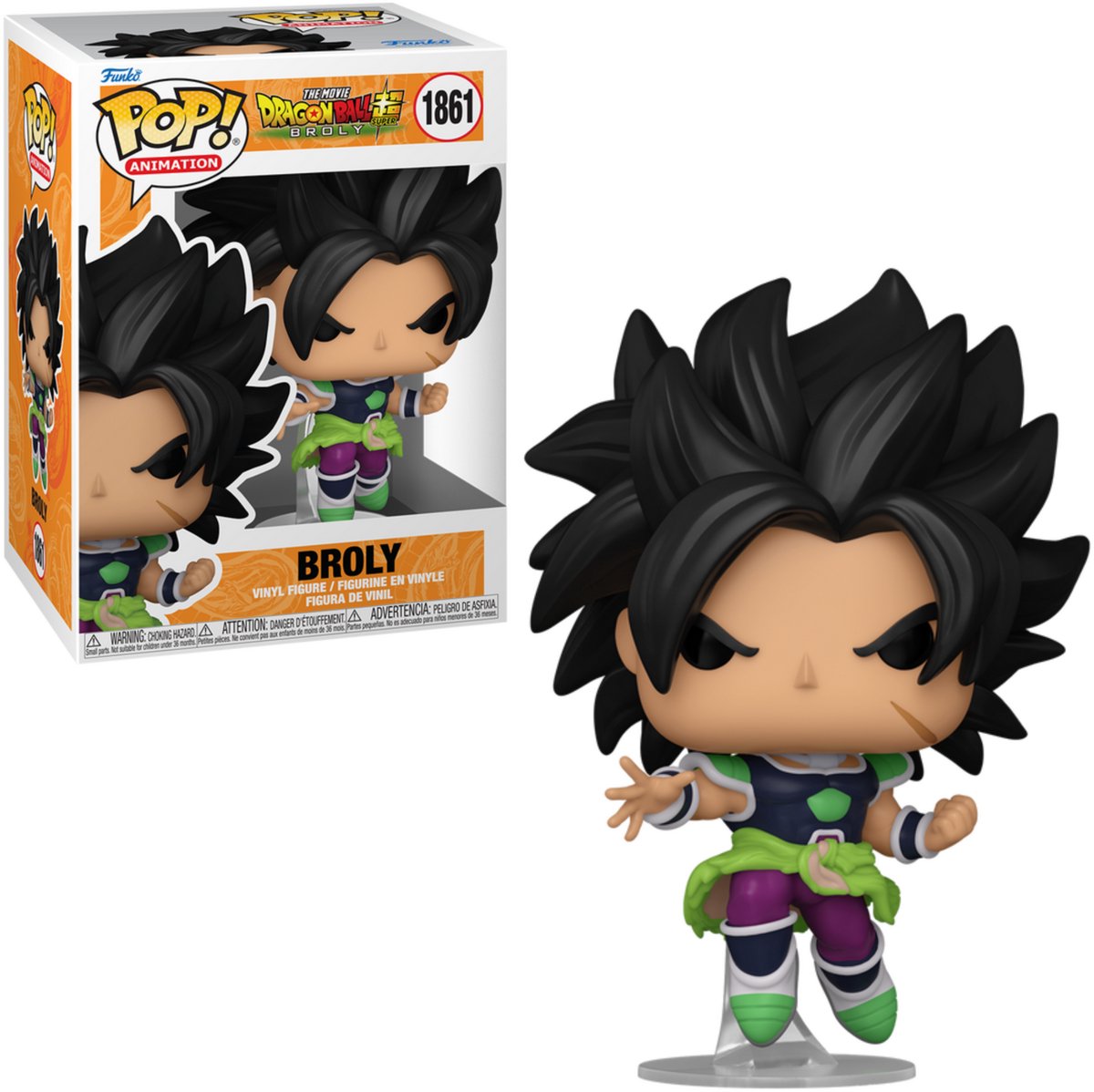 Funko pop animation: dragon ball super: broly - broly pop #1861