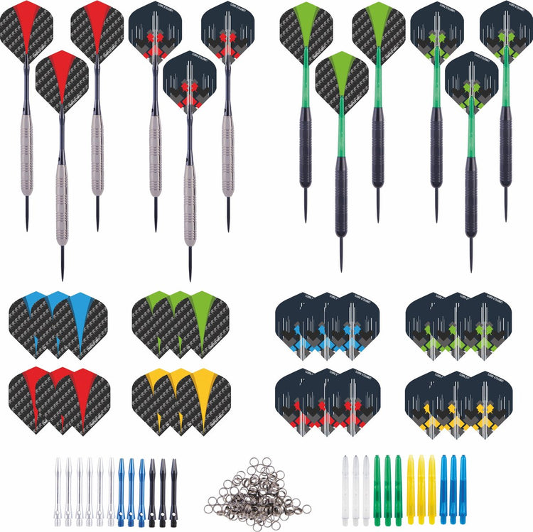 Longfield darts 4 sets steeltip brass tungsten look 23 gram