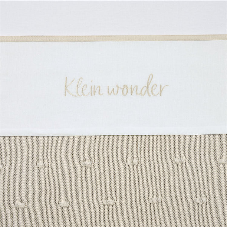 Meyco baby klein wonder wieglaken - soft sand - 75x100cm - 0.3 tog