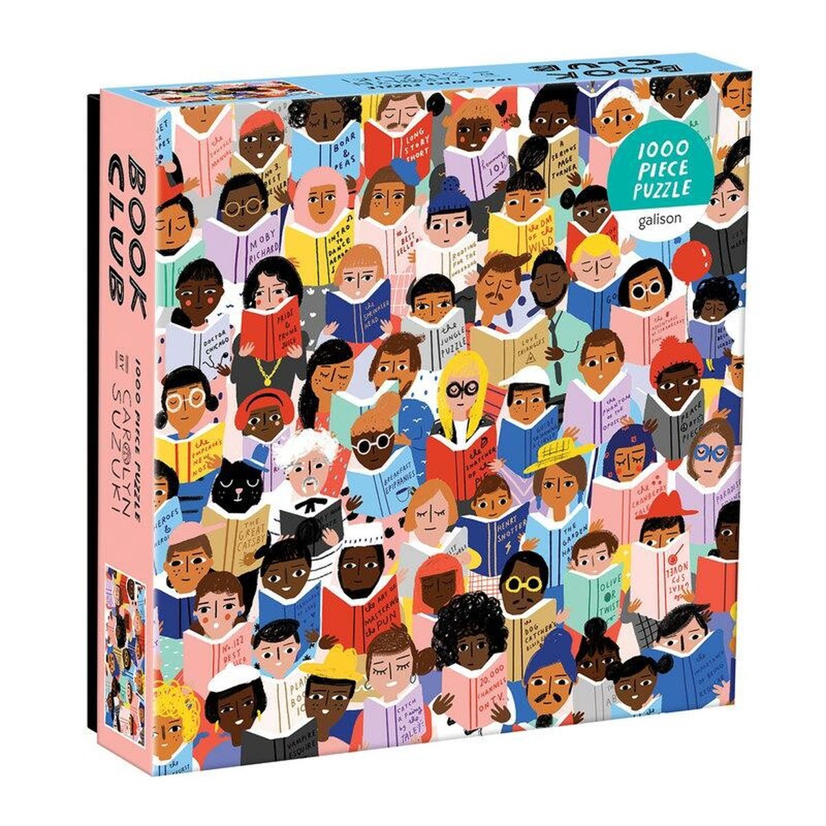Galison book club 1000 piece puzzle in a square box