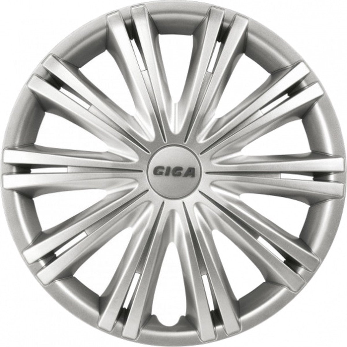 wieldoppen Giga 15 inch ABS zilver set van 4