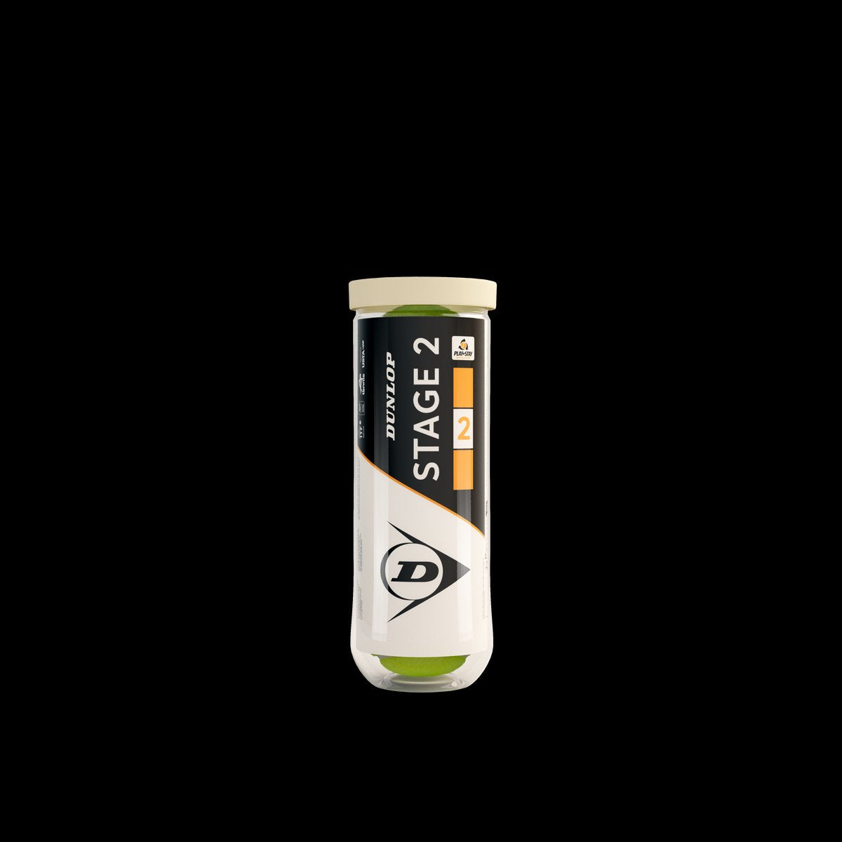Dunlop d tb stage 2 oranje 3pet- tennisballen - geel