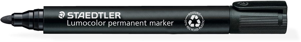Staedtler 10x viltstift rond zwart 2mm