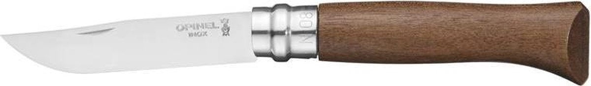 Merkloos sans marque opinel n°08 - zakmes - luxury walnoot
