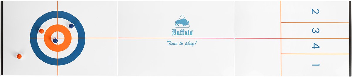 Buffalo curling en sjoelen spel