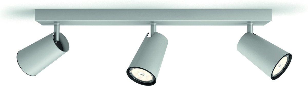 Philips led philips paisley opbouwspot - 3-lichts - aluminium