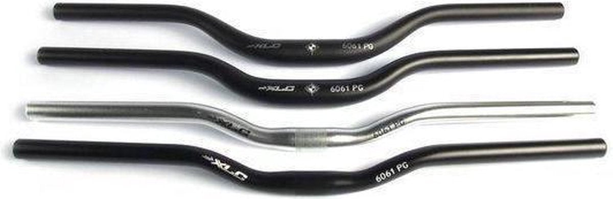 Xlc hb-m04 mountainbike stuur - riserbar - aluminium - mat zilver- 630mm - 25,4mm - 30mm